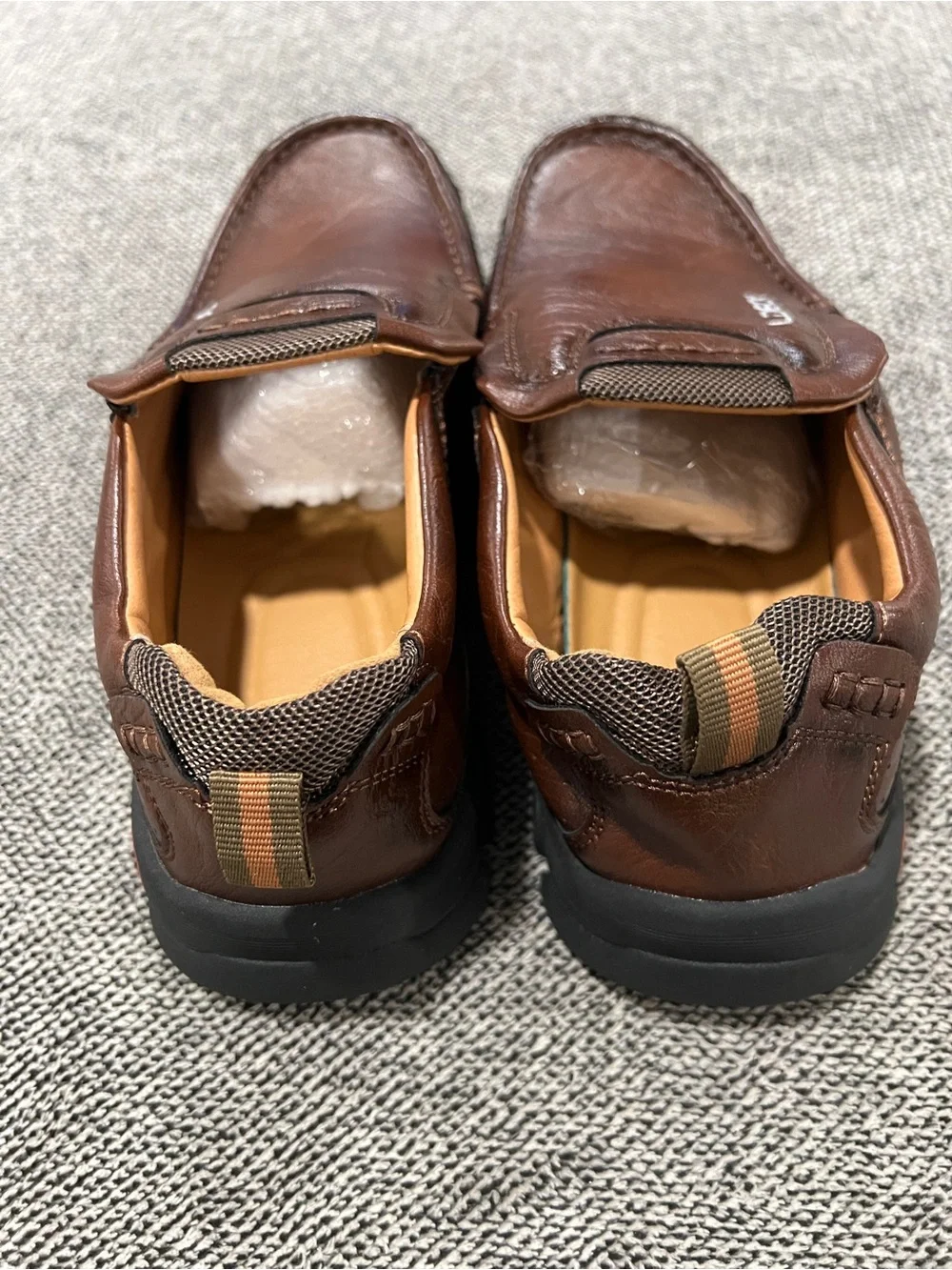 LDECK Men’s Brown Slip-On Loafers